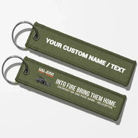 Thumbnail for Sikorsky HH-60G Pave Hawk Aviator Key Chains - Green Army - Personalized