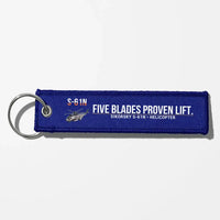 Thumbnail for Sikorsky S-61N Aviator Key Chains - Blue