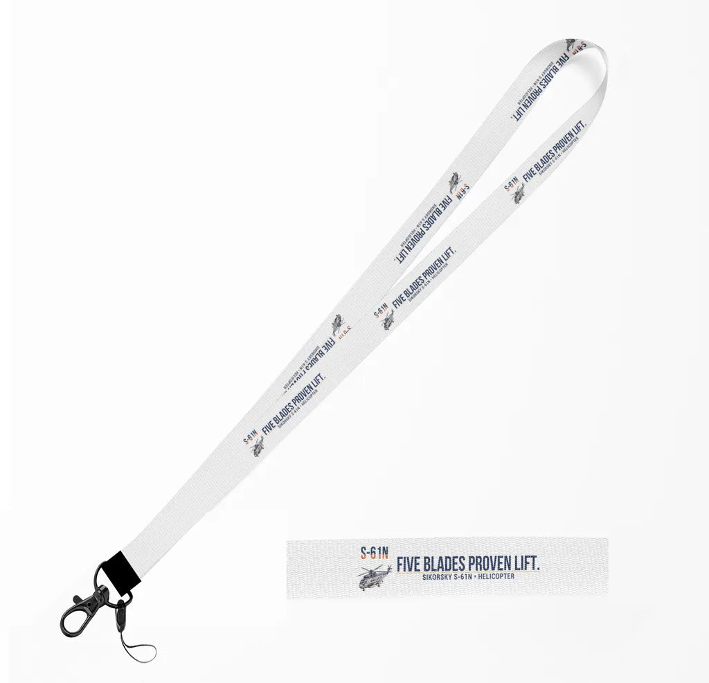 Sikorsky S-61N lanyard - white