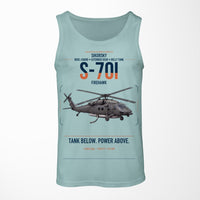 Thumbnail for Sikorsky S-70i FIREHAWK design on light green tank top