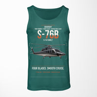 Thumbnail for Sikorsky S-76B design on green tank top