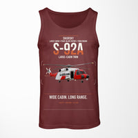 Thumbnail for Sikorsky S-92A design on dark red tank top