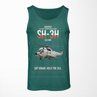 Thumbnail for Sikorsky SH-3H Sea King design on green tank top