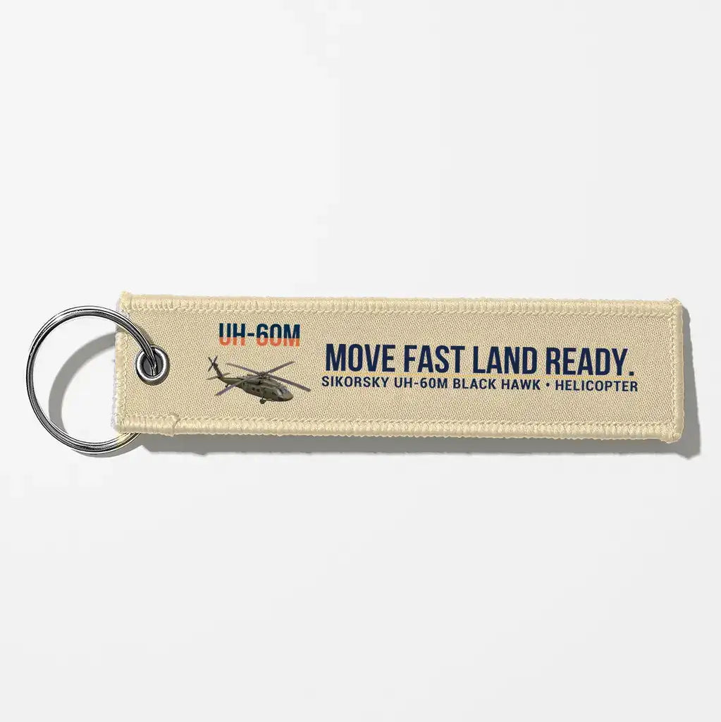 Sikorsky UH-60M Black Hawk Aviator Key Chains - Beige