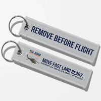 Thumbnail for Sikorsky UH-60M Black Hawk Aviator Key Chains - Light Gray - Remove Before Flight