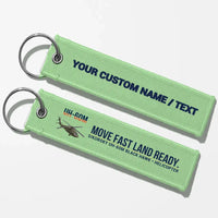 Thumbnail for Sikorsky UH-60M Black Hawk Aviator Key Chains - Light Green - Personalized