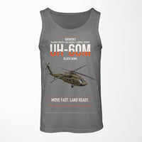 Thumbnail for Sikorsky UH-60M Black Hawk design on gray tank top