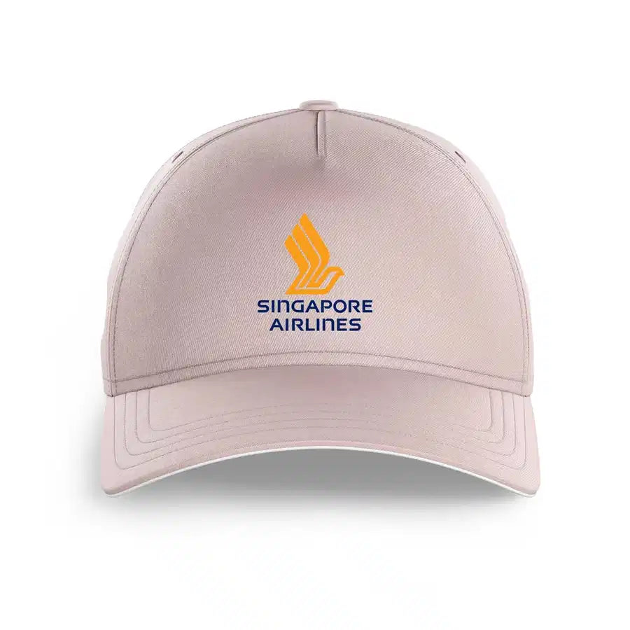 Singapore Airlines printed hat - pink