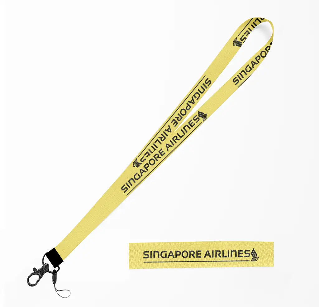 Singapore Airlines lanyard - yellow