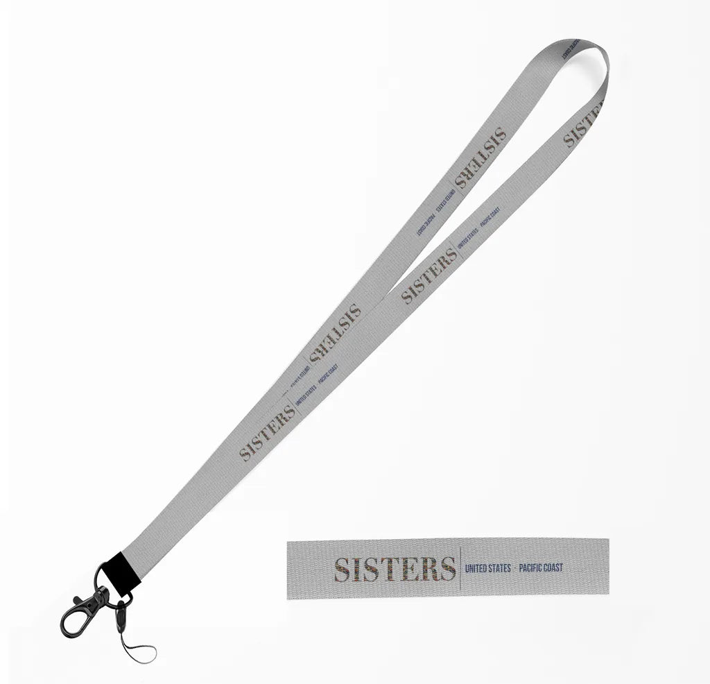 Sisters City Series lanyard - light gray
