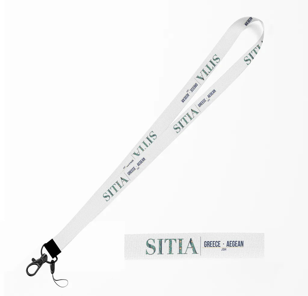 Sitia City Series lanyard - white