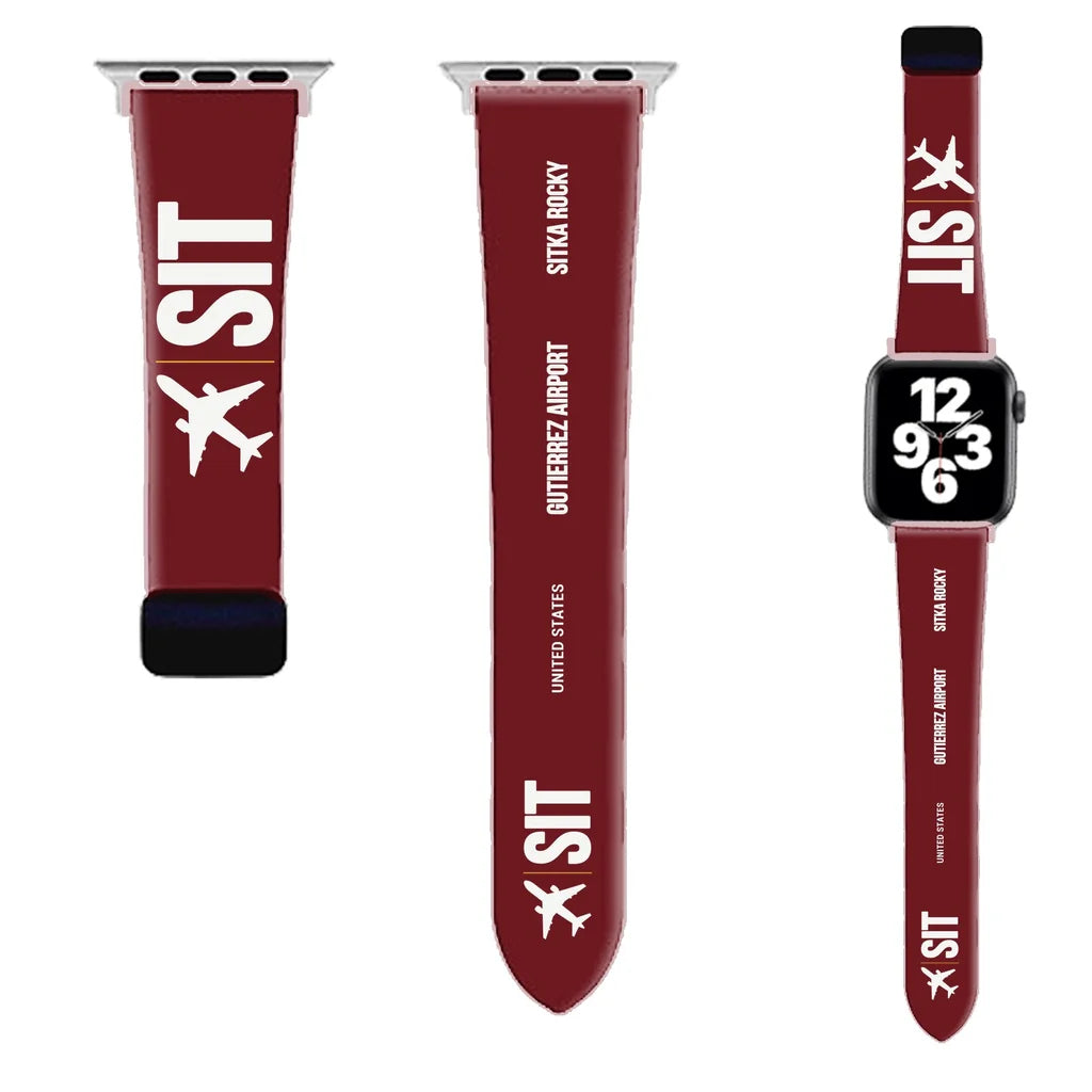 WBV6 | Sitka Rocky Gutierrez Airport SIT | Dark Red (Magnetic Band)