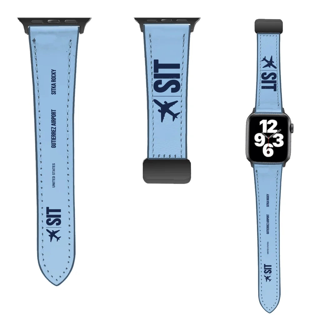 WBV6 | Sitka Rocky Gutierrez Airport SIT | Leather - Light Blue