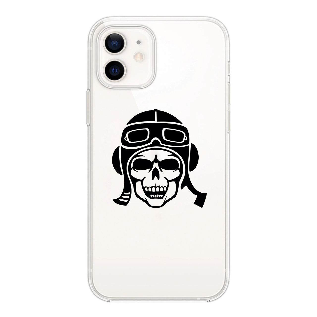Skeleton Pilot Designed Transparent Silicone iPhone Cases