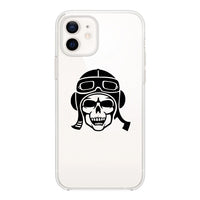 Thumbnail for Skeleton Pilot Designed Transparent Silicone iPhone Cases