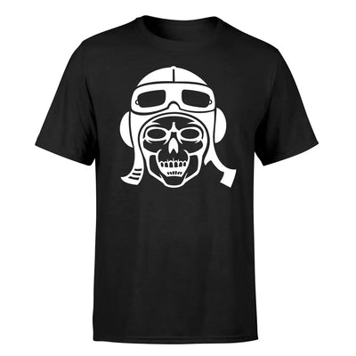 Skeleton Pilot design on black single side