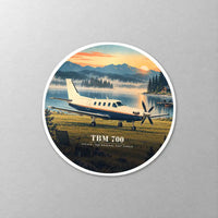 Thumbnail for Socata TBM 700 - 3D - Circle Sticker - Close-up