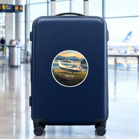 Thumbnail for Socata TBM 700 - 3D + Name - Circle Sticker - Suitcase