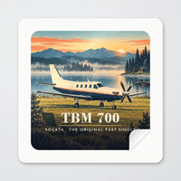 Thumbnail for Socata TBM 700 - 3D - Square Sticker - Peel