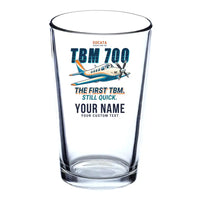 Thumbnail for Socata TBM 700 - Cartoon + Name - Beer & Water Glass