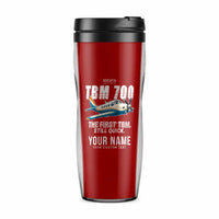 Thumbnail for Socata TBM 700 - Cartoon + Name - Plastic (No Holder) - Red