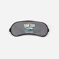 Thumbnail for Socata TBM 700 - Cartoon + Name - Sleep Mask - Gray