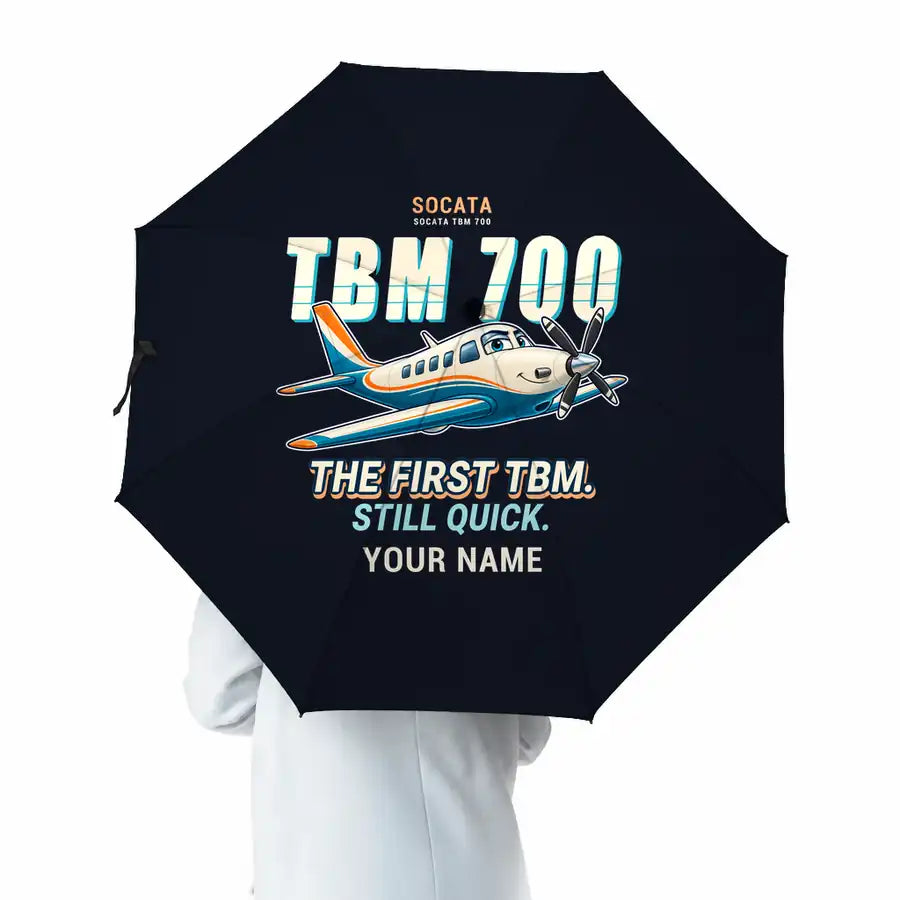 Socata TBM 700 - Cartoon + Name - Umbrella
