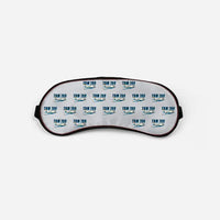 Thumbnail for Socata TBM 700 - Cartoon Pattern - Sleep Mask - Light Gray