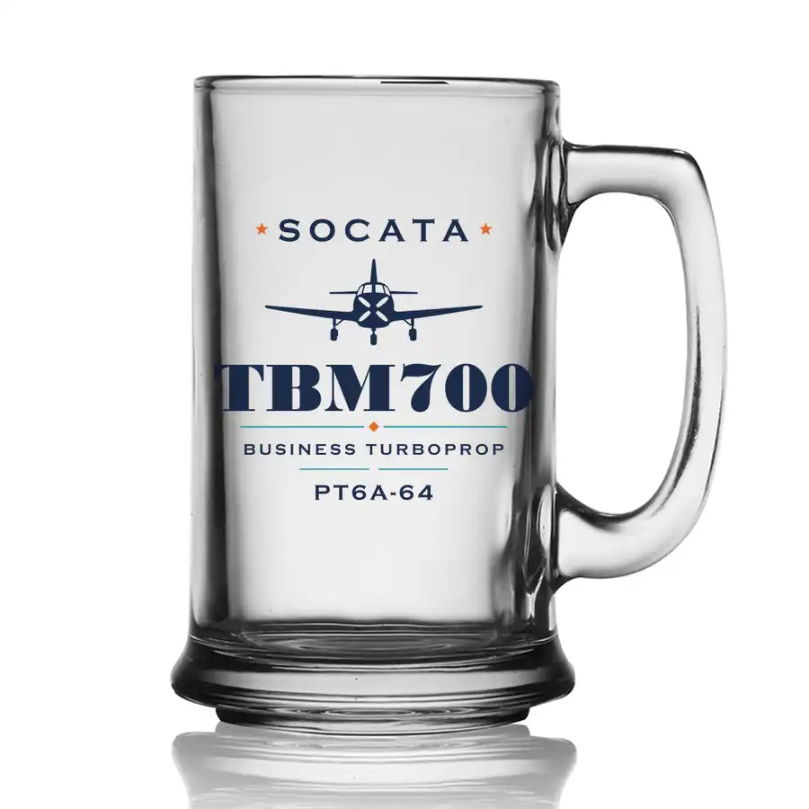 Socata TBM 700 - Heritage - Beer Glass with Holder