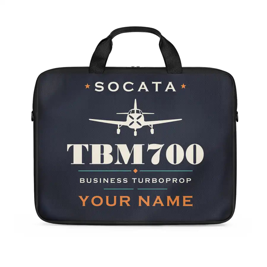 Socata TBM 700 - Heritage + Name - Laptop Bag
