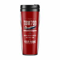 Thumbnail for Socata TBM 700 - Original + Name - Plastic (No Holder) - Red