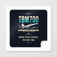 Thumbnail for Socata TBM 700 - Original - Square Sticker - Peel