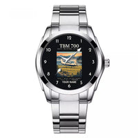 Thumbnail for Socata TBM 700 - Poster + Name - Stainless Steel Band - For Men