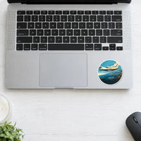 Thumbnail for Socata TBM 850 - 3D + Name - Circle Sticker - Laptop