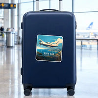 Thumbnail for Socata TBM 850 - 3D + Name - Square Sticker - Suitcase
