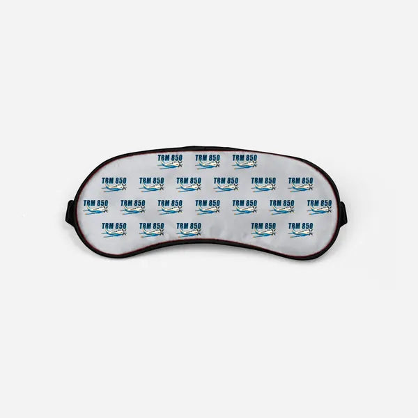 Socata TBM 850 - Cartoon Pattern - Sleep Mask - Light Gray