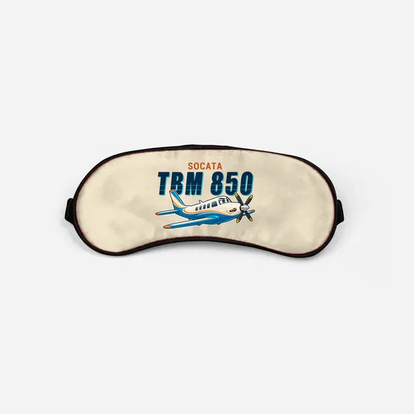 Socata TBM 850 - Cartoon - Sleep Mask - Beige