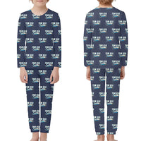Thumbnail for Socata TBM 850 - Children Pajamas - Cartoon Pattern - Navy Blue