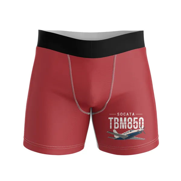 Socata TBM 850 - Men Boxers - Original - Red