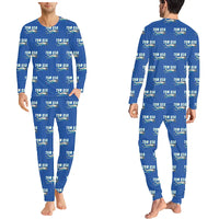 Thumbnail for Socata TBM 850 - Men Pajamas - Cartoon Pattern - Blue