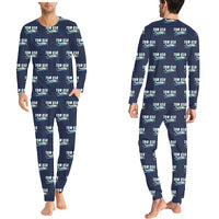 Thumbnail for Socata TBM 850 - Men Pajamas - Cartoon Pattern - Navy Blue