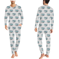 Thumbnail for Socata TBM 850 - Men Pajamas - Original Pattern - Light Gray