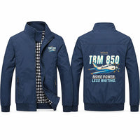 Thumbnail for Socata TBM 850 Stylish Jackets - Stand Collar - Cartoon - Navy Blue