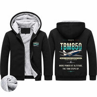 Thumbnail for Socata TBM 850 Zipped Sweatshirts - Original - Black