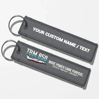 Thumbnail for Socata TBM 850 Aviator Key Chains - Gray - Personalized