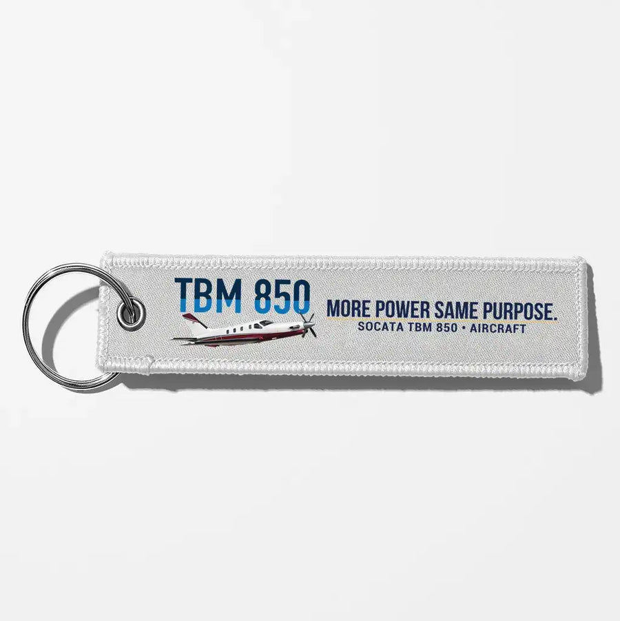 Socata TBM 850 Aviator Key Chains - White