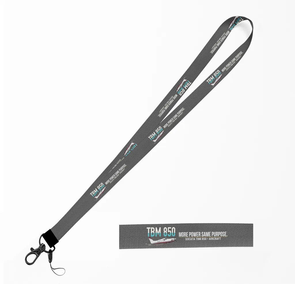 Socata TBM 850 lanyard - gray