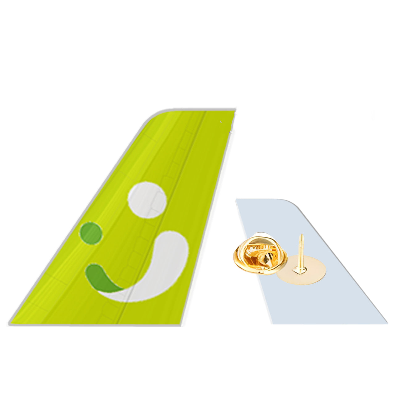 Solaseed Air Designed Tail Shape Badges & Pins