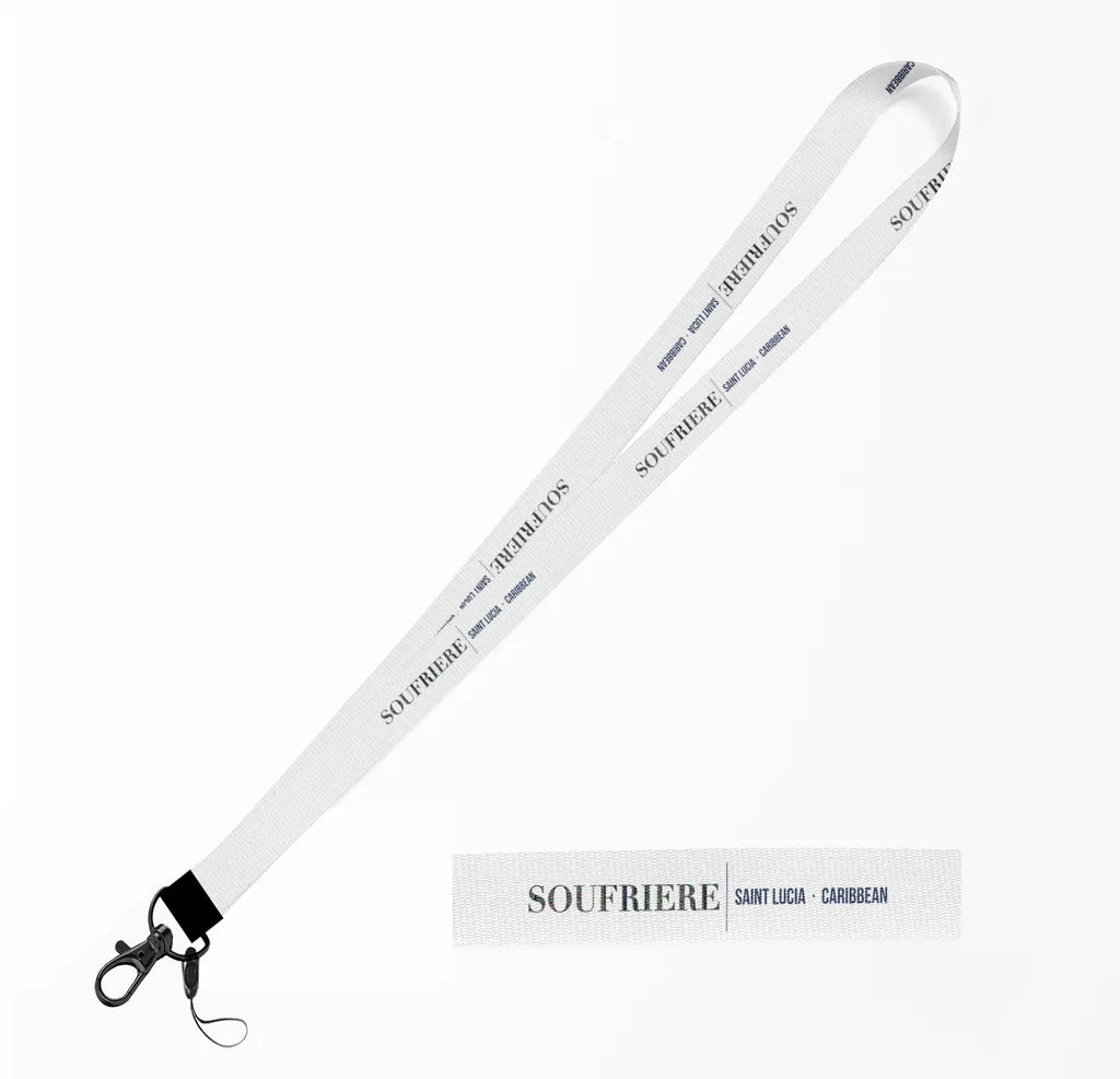 Soufriere City Series lanyard - white