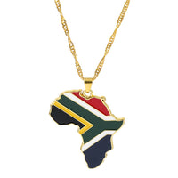 Thumbnail for South Africa Map Flag Necklace